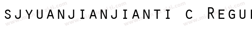 sjyuanjianjianti c Regula字体转换